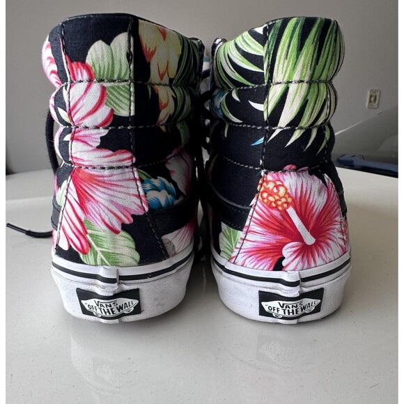Vans Sk8-Hi Floral Tropical High Top Skate Shoes Women's Size 7.5 Men's-women 9 - Picture 7 of 7